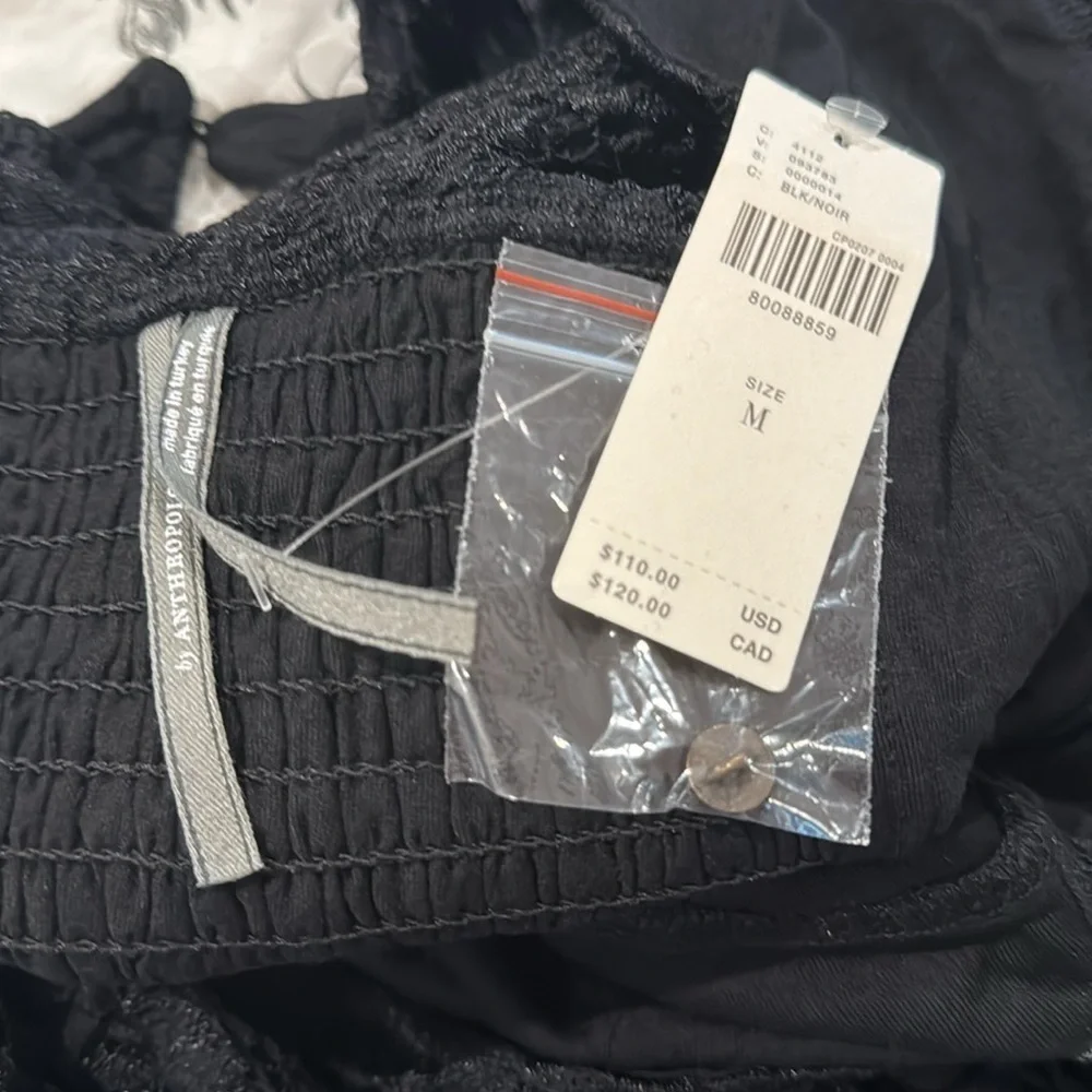 Anthropologie Black Lace Blouse